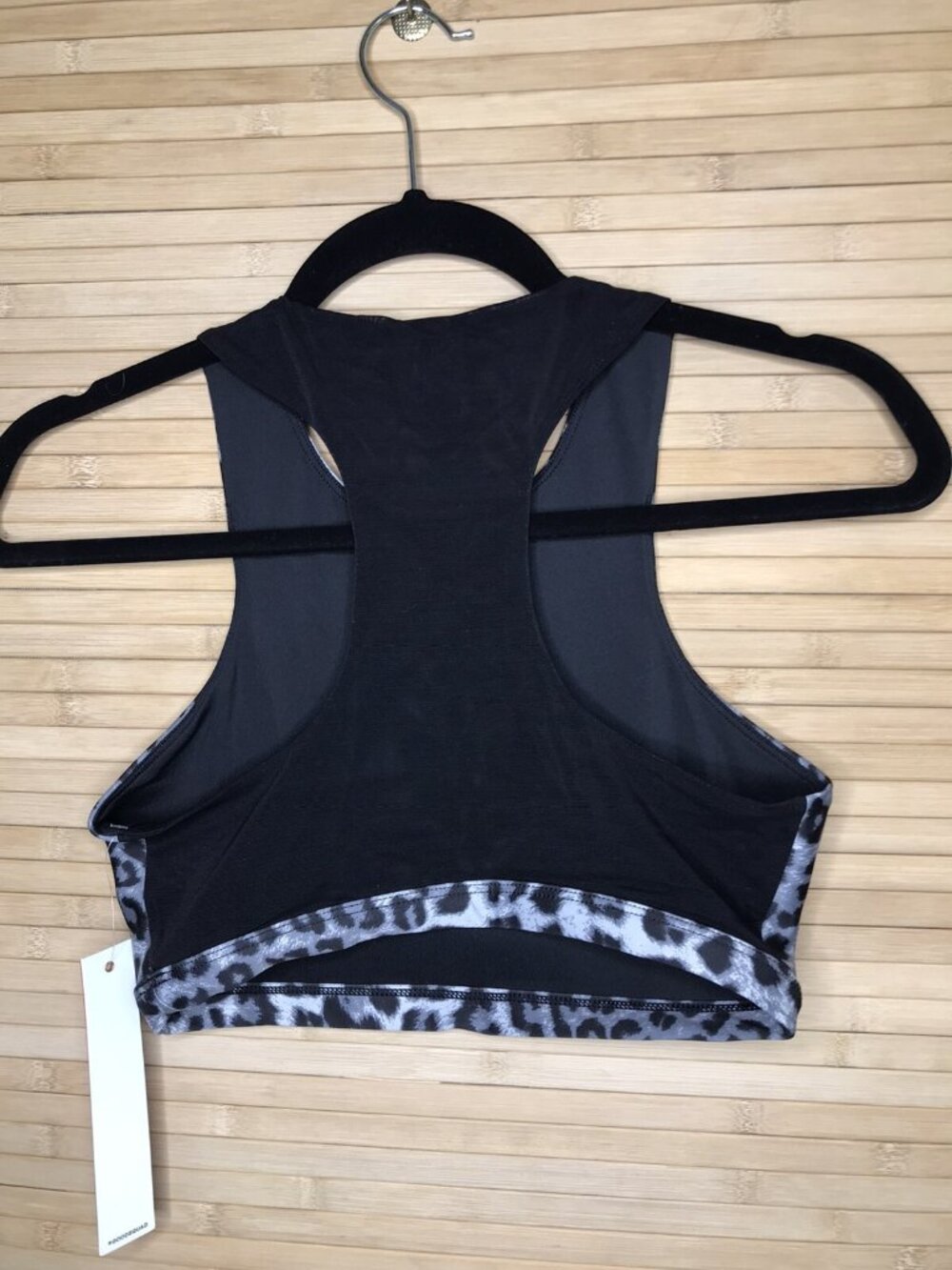 NWT Good American Cheetah animal Print High Waist Leggings & Bra top sz 2 - Picture 6 of 7